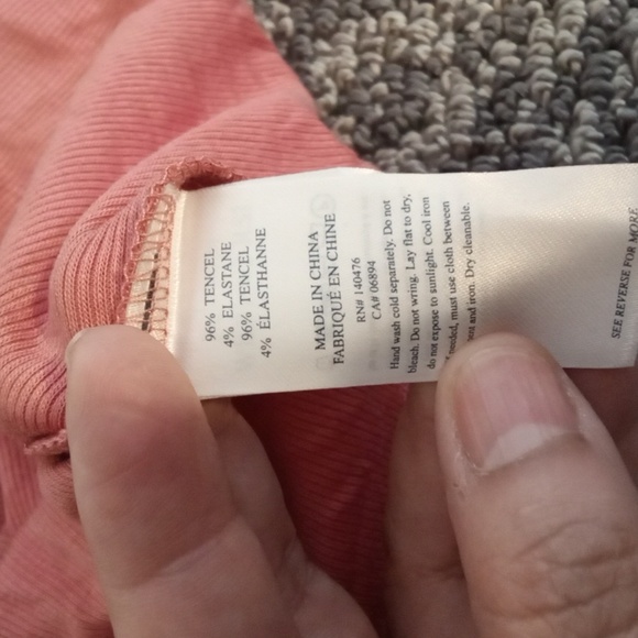 Faherty Legend Rib Gila Henley Long Sleeve Womens Large - Picture 7 of 8